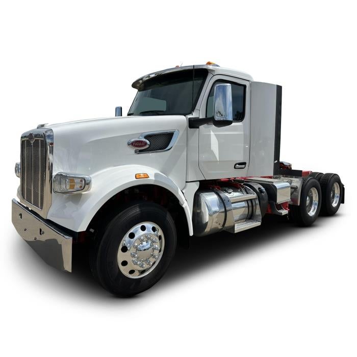 2023 Peterbilt 567 Base in White/Red Frame — front three-quarter view
