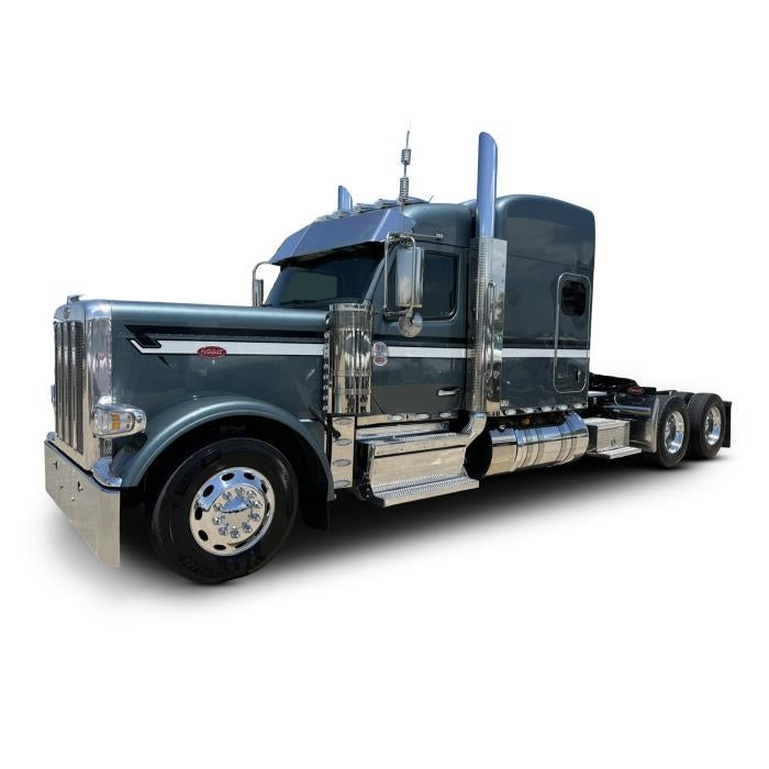 2025 Peterbilt 589 Base in Charcoal — front three-quarter view